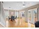 Spacious dining area with hardwood floors and access to backyard patio at 1820 Blaine Ter, Winter Park, FL 32792