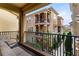 Community view from private balcony, showing building exteriors and courtyard at 2321 Lobelia Dr, Lake Mary, FL 32746