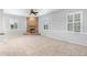 Bright living room featuring a stone fireplace at 2626 Raccoon Run Ln, Orlando, FL 32837