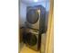 Convenient laundry room with stackable washer and dryer at 3468 Soho St # 107, Orlando, FL 32835