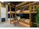 bedroom with bunk beds and jungle theme at 5937 High Seas Dr, Orlando, FL 32821