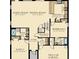 First floor plan with Gathering room, kitchen, and two-car garage at 1423 Thunderbird Rd, Davenport, FL 33896