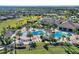 Community pool and clubhouse viewed from above at 1490 Olympic Club Blvd, Champions Gate, FL 33896