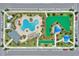 Community pool and playground, viewed from above at 1490 Olympic Club Blvd, Champions Gate, FL 33896
