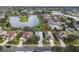 Aerial view showing a house's location in a residential neighborhood at 2018 Bayside Ave, Mount Dora, FL 32757