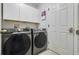 Convenient laundry room with Samsung washer and dryer at 2018 Bayside Ave, Mount Dora, FL 32757