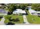 Aerial view of the house and surrounding neighborhood at 2816 Paine Ln, Orlando, FL 32826