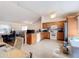 Kitchen with oak cabinets and tiled floors at 5 Oak Trl, Ocala, FL 34472