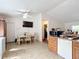 Combined kitchen and dining area with a tiled floor at 5 Oak Trl, Ocala, FL 34472