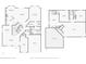 Two-story home floor plan with 4 bedrooms, 3 baths and an office at 6526 Lake Pembroke Pl, Orlando, FL 32829
