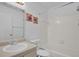Clean bathroom with tub, shower, and updated vanity at 604 Kenwick Cir # 202, Casselberry, FL 32707