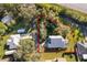 Aerial view of property highlighting lot size and location at 709 Lake Emerald Ave, Orange City, FL 32763