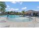 Resort-style pool with fountains and ample lounge space at 1683 Three Bars Rd, Kissimmee, FL 34744