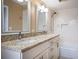 Updated bathroom with double vanity, granite countertop, and shower at 2518 Sweetwater Trl, Winter Park, FL 32789