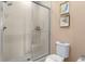 Clean bathroom with a walk-in shower and neutral tile at 3215 Brasilia Ave, Kissimmee, FL 34747