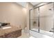 Bathroom with shower/tub combo and granite vanity at 3215 Brasilia Ave, Kissimmee, FL 34747