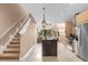 Modern kitchen with an island and stainless steel appliances at 3215 Brasilia Ave, Kissimmee, FL 34747