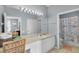 Clean bathroom with a vanity, sink, and shower/tub combo at 8100 Princess Palm Ln # 305, Kissimmee, FL 34747