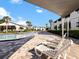 Relaxing pool area with lounge chairs and shade at 4407 S Semoran Blvd # 2, Orlando, FL 32822