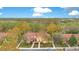 Aerial view of townhouses and surrounding landscape at 8447 Crystal Cove Loop, Kissimmee, FL 34747