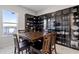Bright breakfast nook with built-in cabinetry and lake view at 18357 Mowry Ct, Orlando, FL 32827