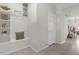 Light and airy entryway with built-in bench and storage at 2412 Dubai St, Kissimmee, FL 34747