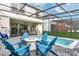 Enjoy this private pool area with fire pit at 3894 Lana Ave, Davenport, FL 33897
