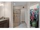 Bathroom features a walk-in shower and large closet at 4001 Scarlet Branch Rd, Orlando, FL 32824