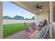 Relaxing patio overlooking backyard at 4001 Scarlet Branch Rd, Orlando, FL 32824