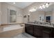 Bathroom boasts a large vanity, soaking tub, and shower at 4001 Scarlet Branch Rd, Orlando, FL 32824