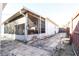 Backyard with screened patio and brick paved walkway at 6632 Meritmoor, Orlando, FL 32818