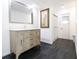 Modern bathroom with updated vanity and walk-in shower at 6632 Meritmoor, Orlando, FL 32818