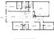 Floor plan showing a 3 bedroom, 2 bathroom house at 9195 Chandler Dr, Groveland, FL 34736