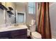 Bathroom with shower/tub combo and updated vanity at 9195 Chandler Dr, Groveland, FL 34736