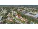Property location shown from above in a residential neighborhood at 1053 E Hancock Dr, Deltona, FL 32725