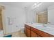 Simple bathroom with a shower/tub combo and double vanity at 2760 Rialto Ct, Kissimmee, FL 34746