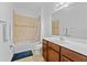 Clean bathroom with a shower/tub combo and single vanity at 2760 Rialto Ct, Kissimmee, FL 34746