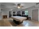 Living room with pool table and fireplace at 4908 Seminole Ave, Winter Park, FL 32792