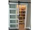 Well-organized pantry with sliding barn door and ample shelving at 1554 Outback W Rd, St Cloud, FL 34771