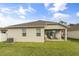 Covered patio and spacious backyard with great lawn space at 1554 Outback W Rd, St Cloud, FL 34771