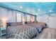 Bedroom with three double beds and ocean-themed decor at 2734 Oxymoron Way, Kissimmee, FL 34746