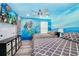 Twin beds and mermaid mural in this bedroom at 2734 Oxymoron Way, Kissimmee, FL 34746