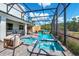 Inviting pool and spa area with screened enclosure, perfect for relaxation at 2734 Oxymoron Way, Kissimmee, FL 34746