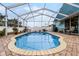 Inviting screened pool and patio with brick pavers at 6019 Live Oak Dr, Winter Haven, FL 33880