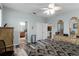 Main bedroom with ensuite bathroom and access to the kitchen at 6019 Live Oak Dr, Winter Haven, FL 33880