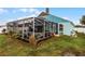 Home features a screened pool and patio area, perfect for outdoor entertaining at 6019 Live Oak Dr, Winter Haven, FL 33880