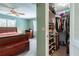 Walk-in closet with ample hanging space and shelving at 653 Pelican Bay Dr, Daytona Beach, FL 32119