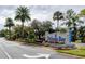 Pelican Bay West community entrance sign at 653 Pelican Bay Dr, Daytona Beach, FL 32119