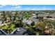 Aerial view showing home's location near the beach and other homes at 131 Mitchell Pl, Daytona Beach, FL 32118