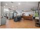 Open concept kitchen with island and breakfast bar at 1562 Anorada Blvd, Kissimmee, FL 34744